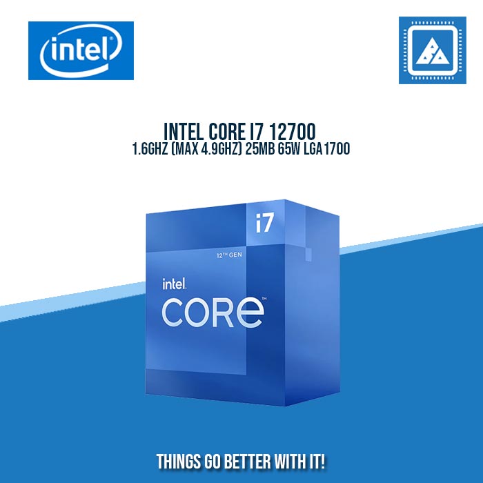 INTEL CORE I7 12700 1.6GHZ (MAX 4.9GHZ) 25MB 65W LGA1700 INTEL CORE I7 12700 1.6GHZ (MAX 4.9GHZ) 25MB 65W LGA1700